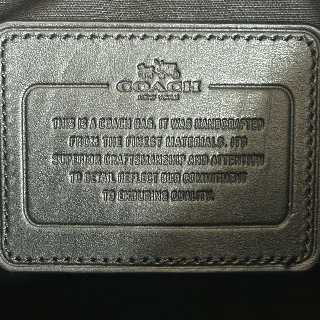 【良品】✅定価9.6万　メンテ済み　コーチ　ビジネスバッグ　COACH ブラック
