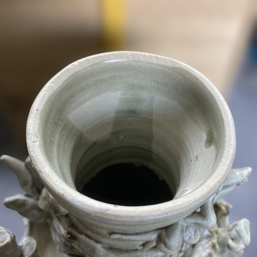 中国美術　骨董品　人物壺　貴重　箱付き