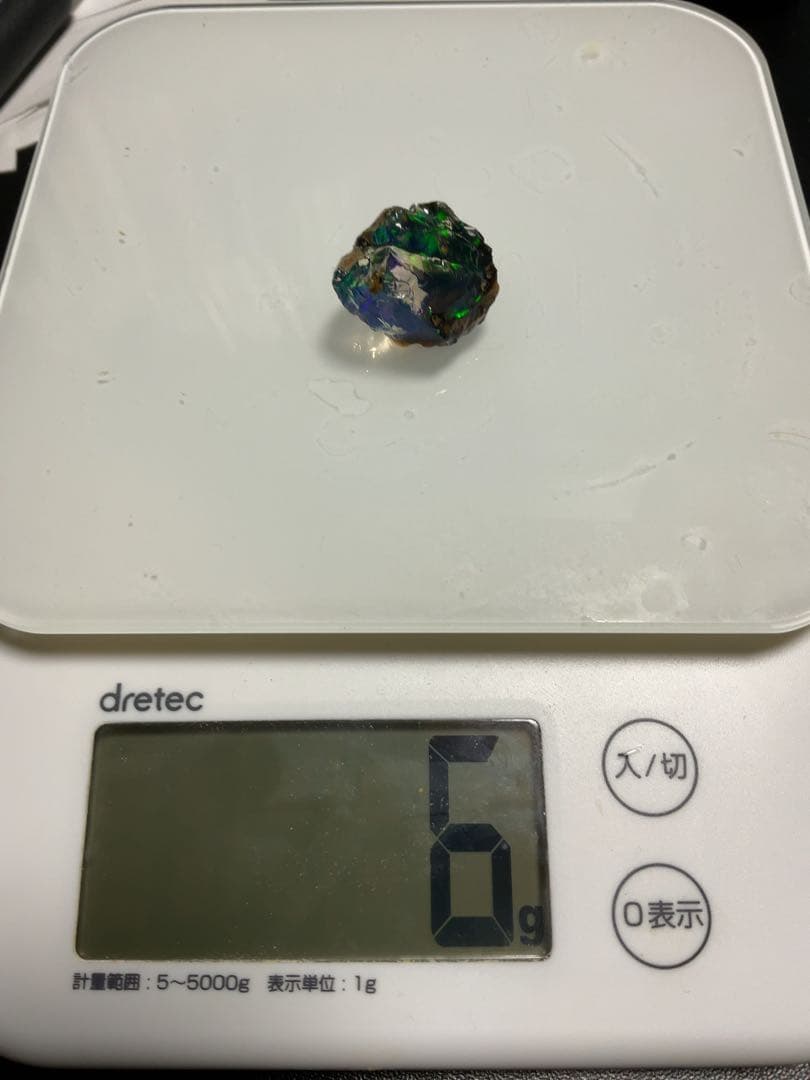 【30CT】　エチオピア　オパール　原石　青　緑　鉱物標本　ウェロ産