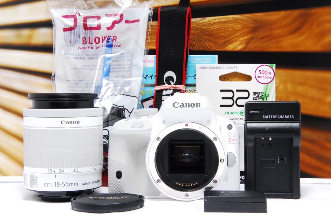 一眼レフ キャノン kiss x7 ホワイト 白 Canon スマホ転送 カメラ