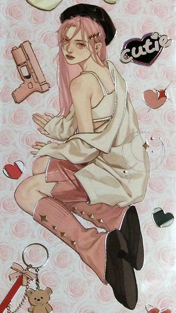 ✩再販✩J653＃SEER B·诺(玫瑰金)切売り海外人物マステ女の子