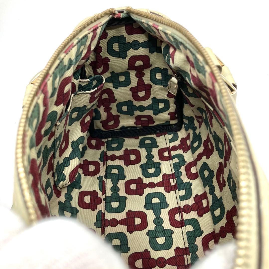 GUCCI グッチ ミニボストンバッグ ハンドバッグ グッチシマ アイボリー