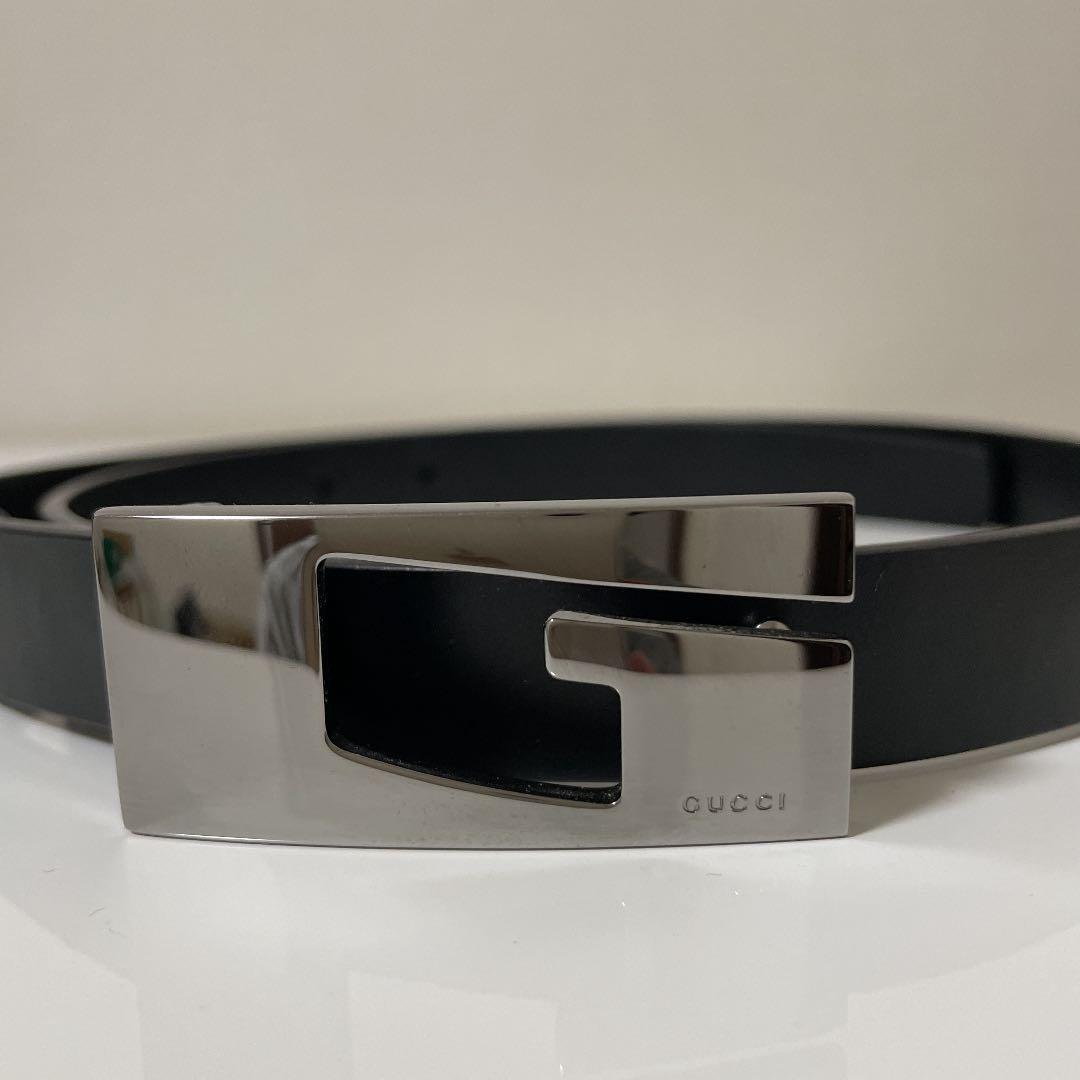 【極美品】GUCCI レディース　ベルト　黒