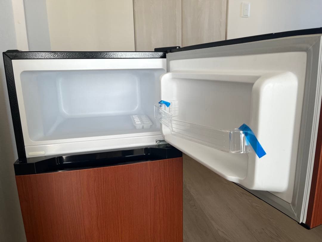 【アイリスオーヤマ】おしゃれな木目調！2021年製 冷蔵庫 87L 一人暮らしに