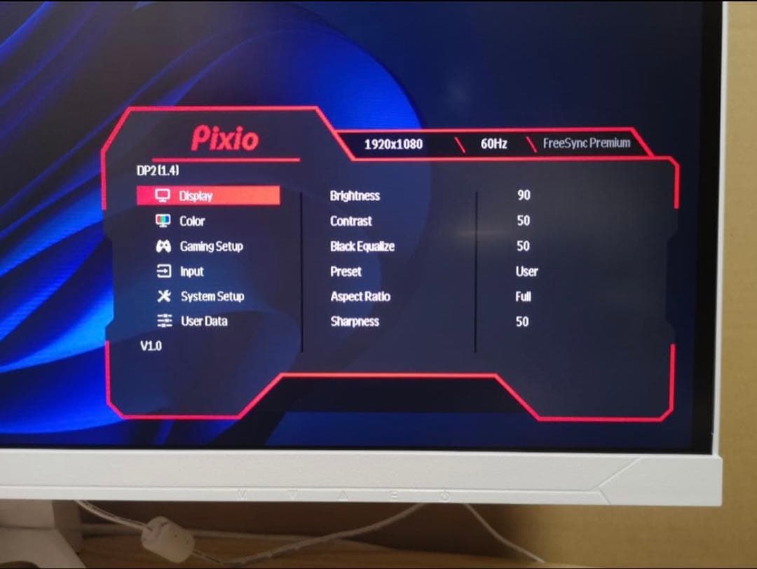 Pixio PX27U Wave ゲーミングモニター 27型 4K 美品