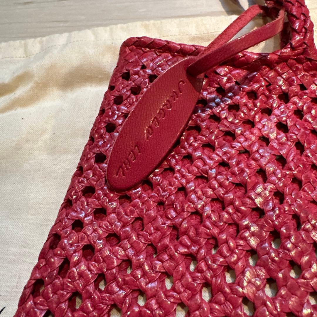 ヨーガンレール　メッシュバッグ　新品未使用　夏　ピンク色