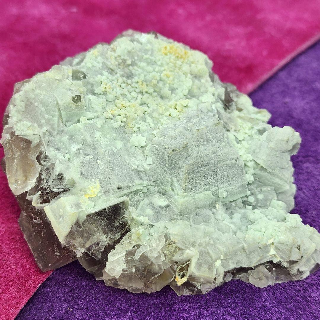 希少シュガーフローライト蛍石 天然石パワーストーン 約10cm