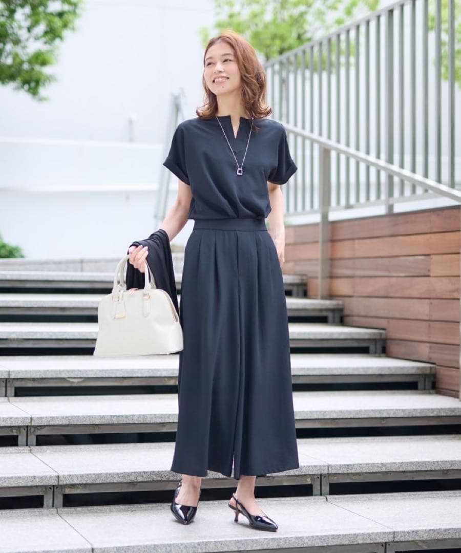 未使用✨アンタイトル 大人気 リラックス ガウチョパンツ 大きいサイズ 46