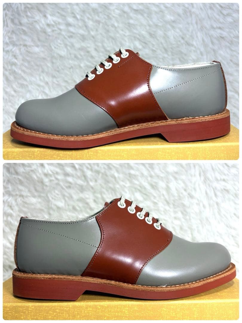 【未使用品】REGAL リーガル 2452 プレーントゥ 羽根 サドルシューズ