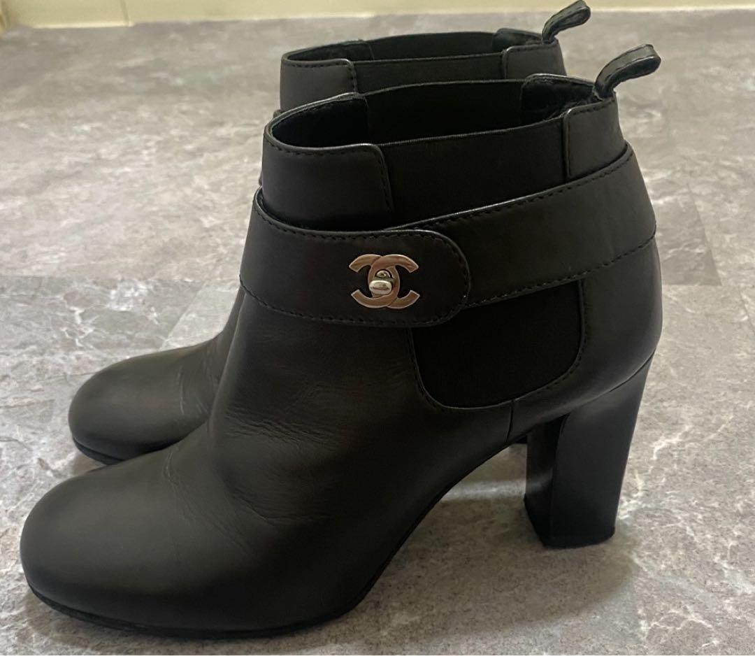 シャネル　sz38 ショートブーツ