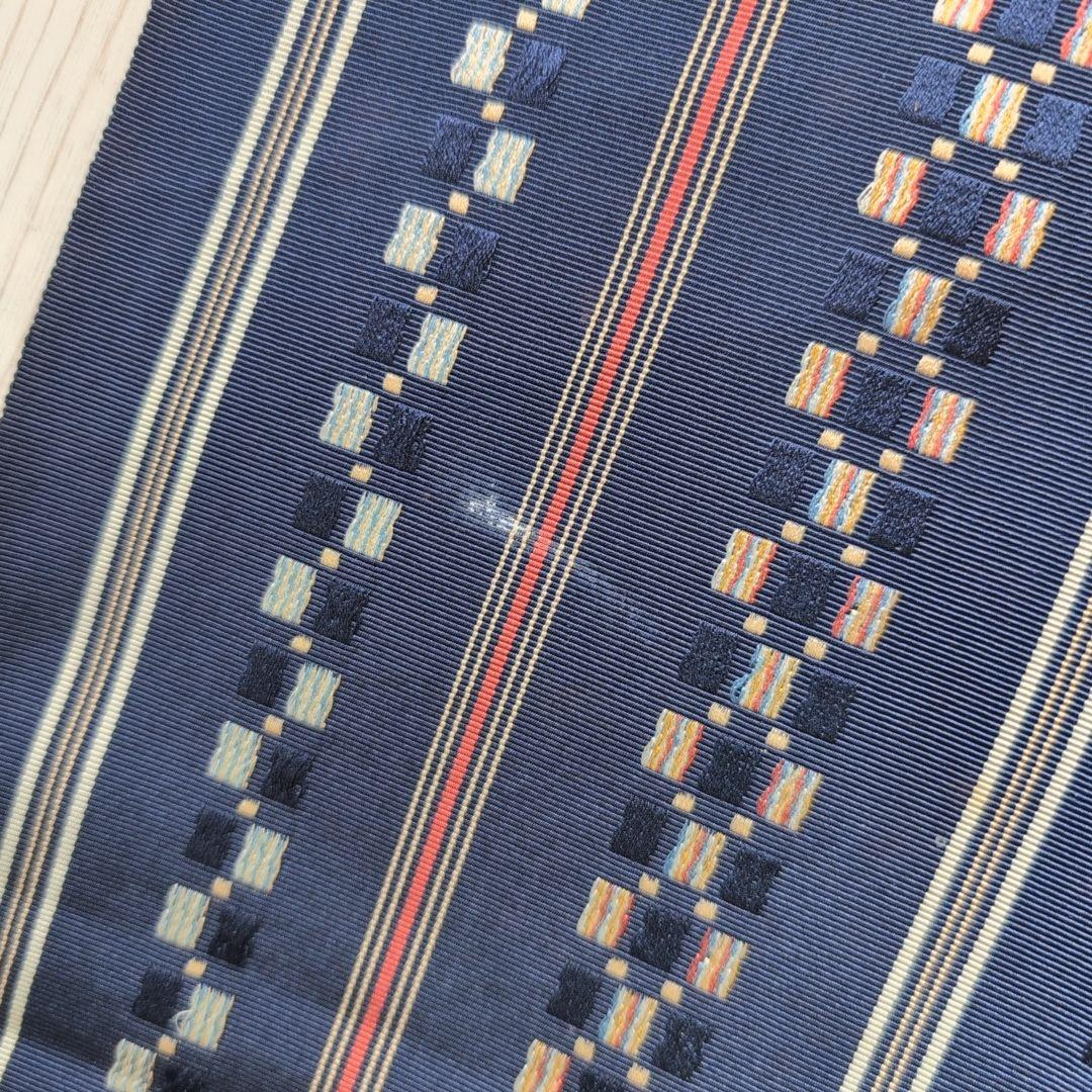 小紋単品　着物　正絹　椿　花柄　黄ベージュ地　可愛　着物美品　D2