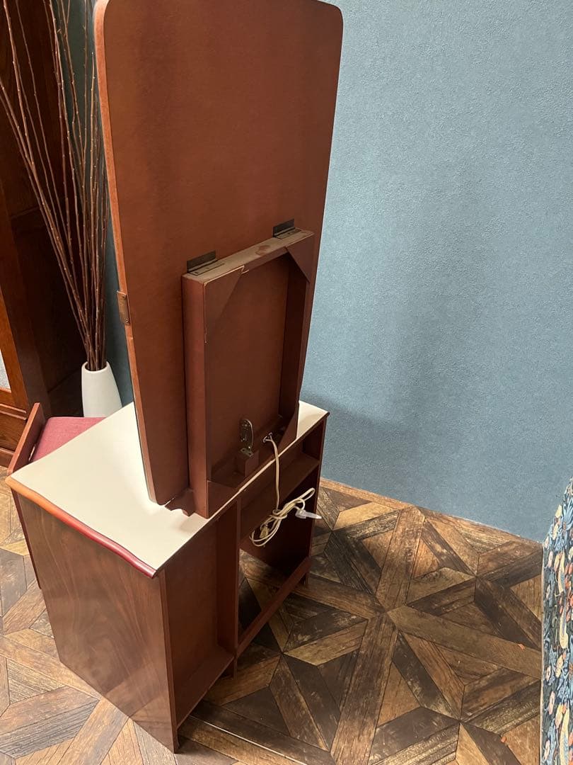 鏡台 ドレッサー 椅子 セット インテリア 昭和レトロ 当時物 花柄レトロポップ