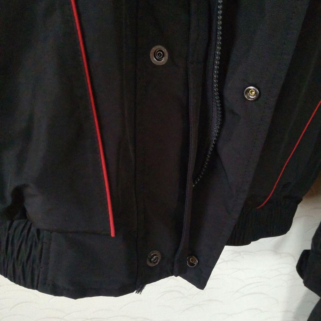 gamakatsu ウインドアップレインスーツ 上下セット 黒