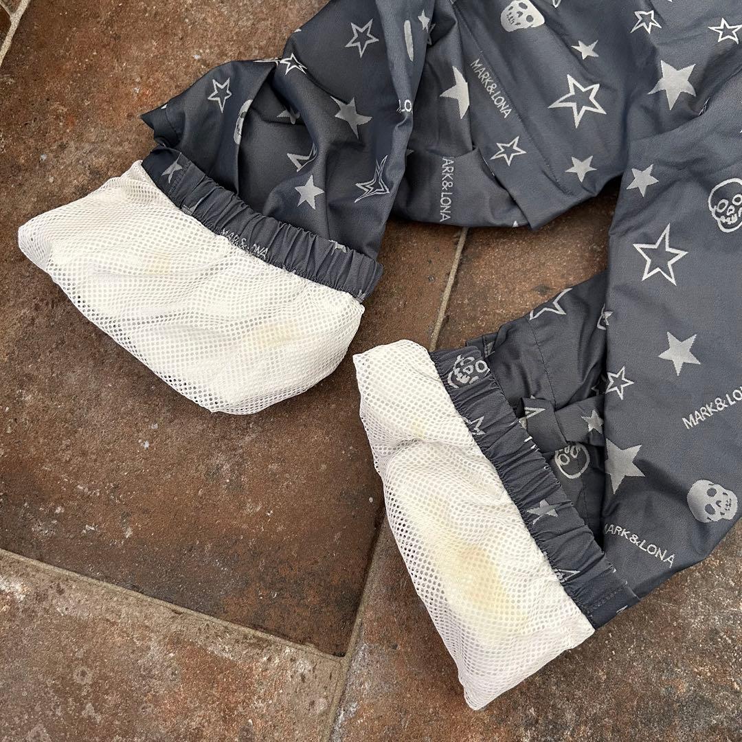 MARK&LONA レインウェア　セットアップジャケット パンツ 4way 総柄