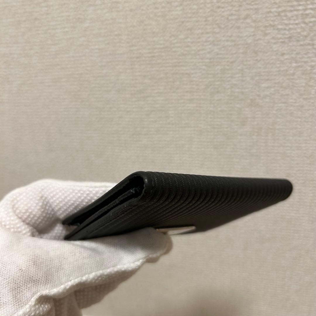 【美品✨】BVLGARI ブルガリ 名刺入れ カードケース 黒 ロゴプレート