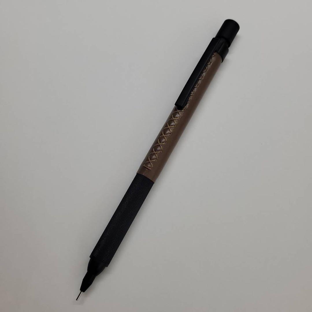 ラダイト　テックドロー　2 革軸　キャメル　シャーペン　Luddite　本革