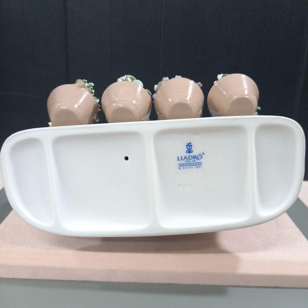 LLADRO リヤドロ 可愛いながめ ガラスケース付き 一部欠けあり