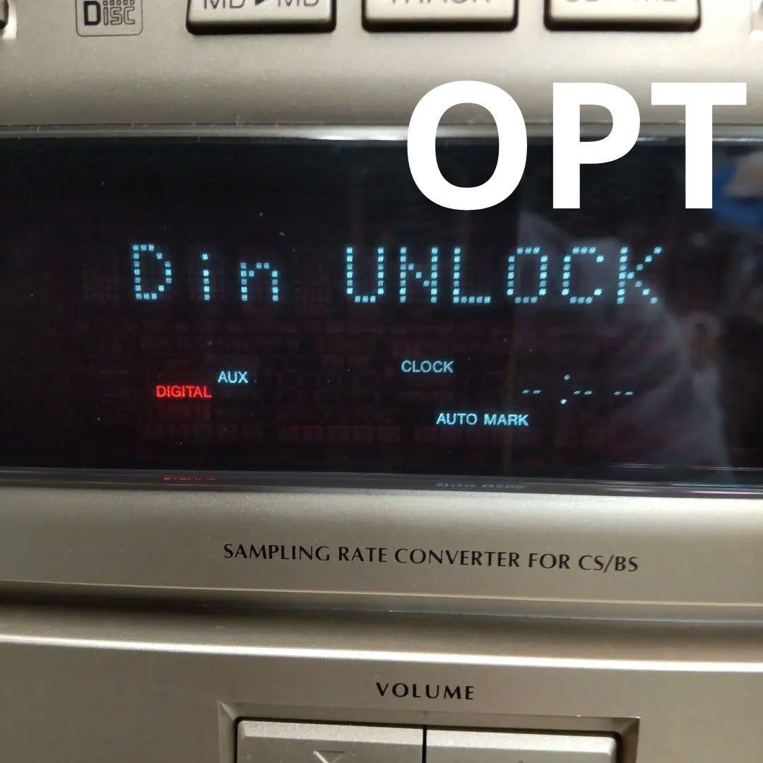 リペア済 CD/MD/FM/AM/AUX/OPT DENON リモコン付