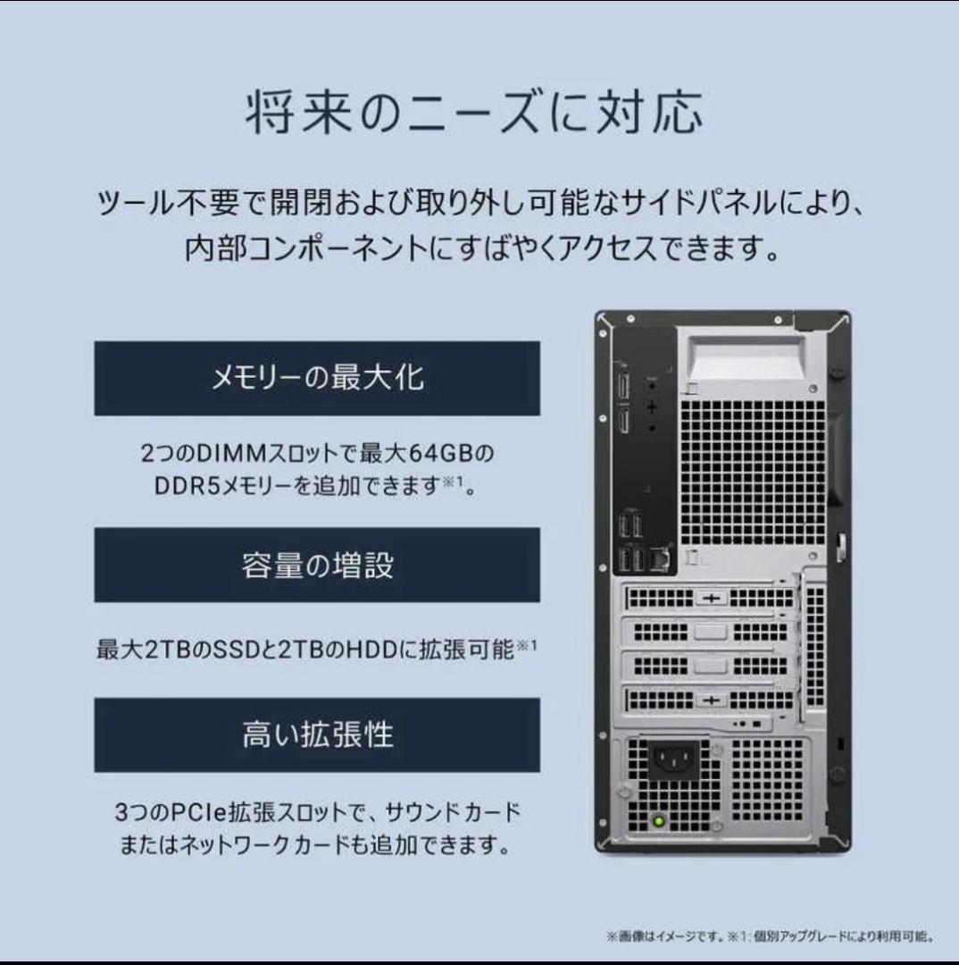 【新品未使用/CoreUltra7・32gbメモリ】DELL デスクトップPC