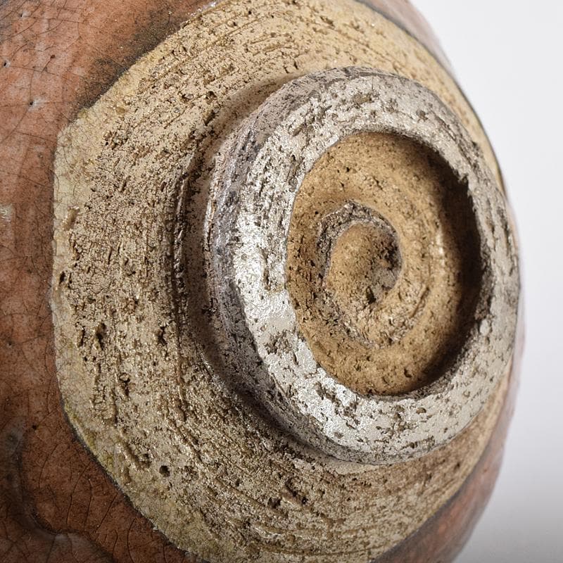 茶道具　楽吉左衛門　赤楽茶碗　共箱　D　R8674