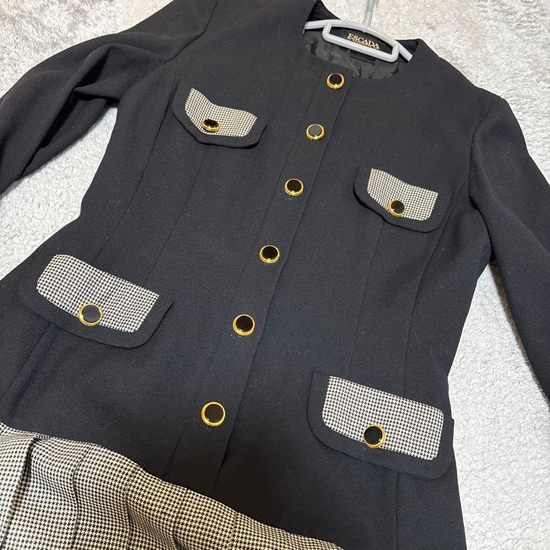 ESCADA エスカーダ　千鳥柄ワンピース