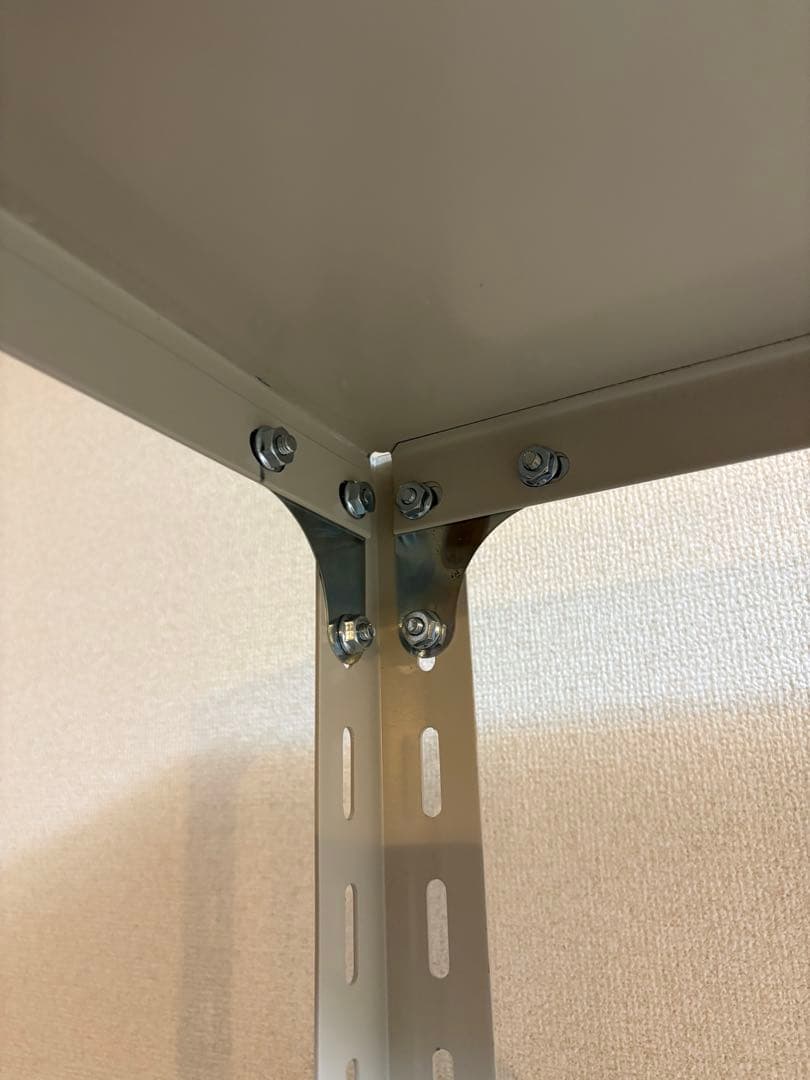 【送料込】D&DEPARTMENT 工業用スチールシェルフ　5段・アイボリー