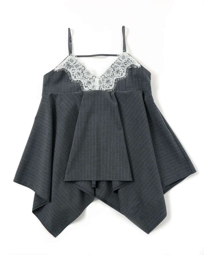 トップス POPPY HANDKERCHIEF HEM LACE CAMI TUNIC