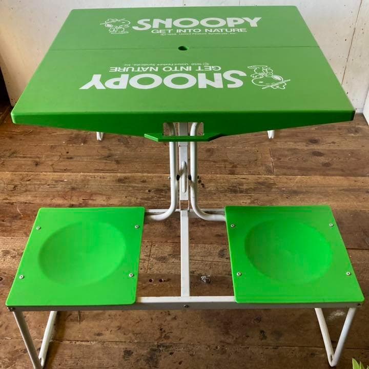 ヴィンテージ スヌーピー アウトドア 折り畳みテーブル