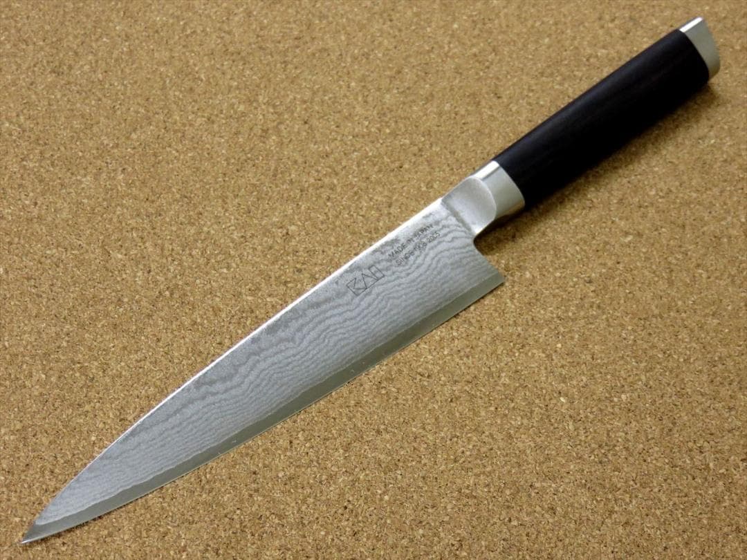 関の刃物 ペティナイフ 150mm 貝印 関孫六 ダマスカス ステンレス材 包丁