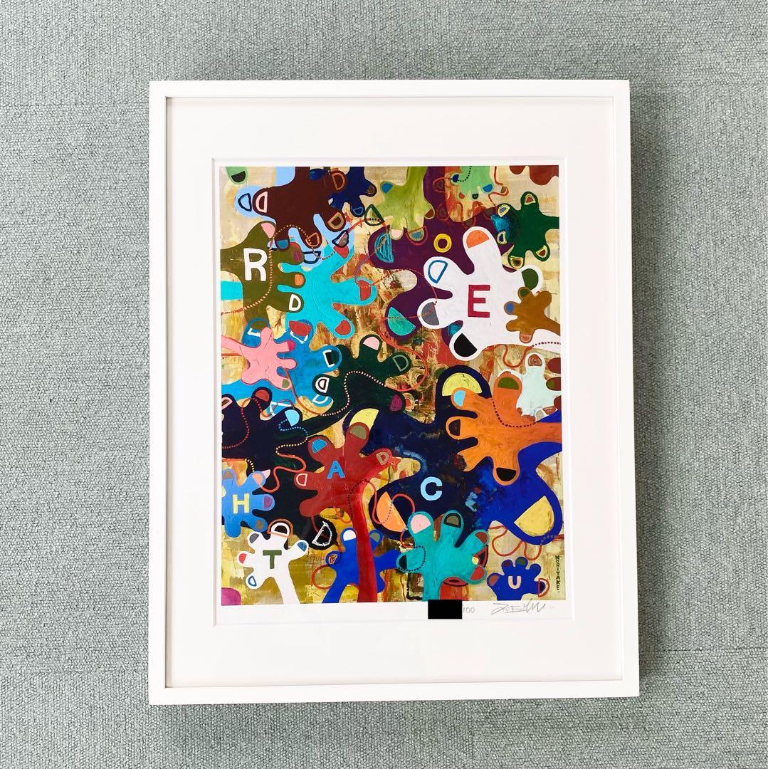 木梨憲武展　版画（ジクレー）　のっ手いこー！