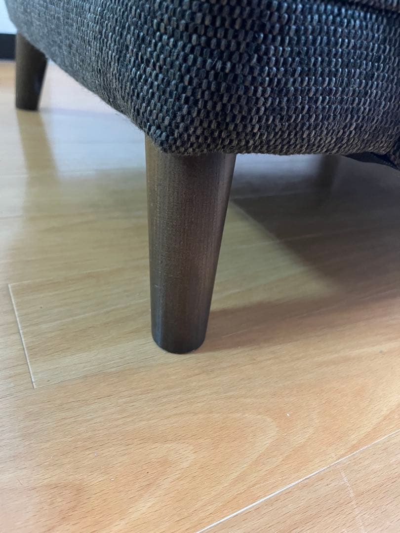 ニトリ 1人掛け布張りソファ「コウテイ3」ダークモカ（ハイバック）クッション付き