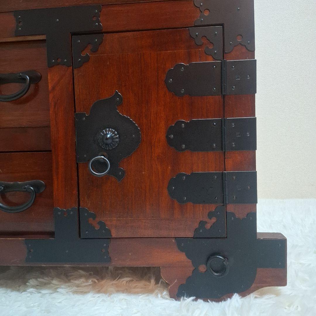 【希少】民芸調家具 和箪笥 からくり箪笥 インテリア 昭和レトロ 和