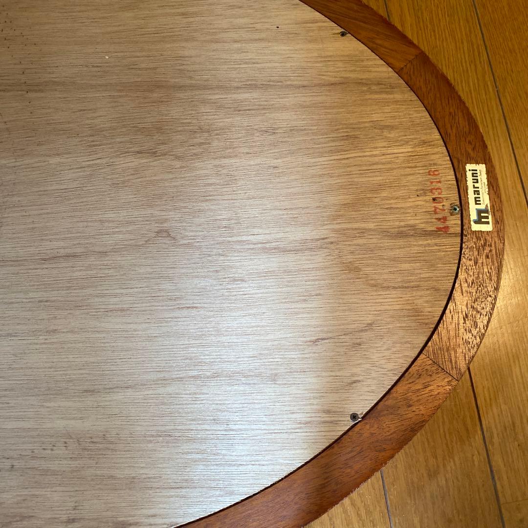 マルニ木工 オーバル ウォールミラー 壁掛け鏡 ヴィンテージ 高級家具