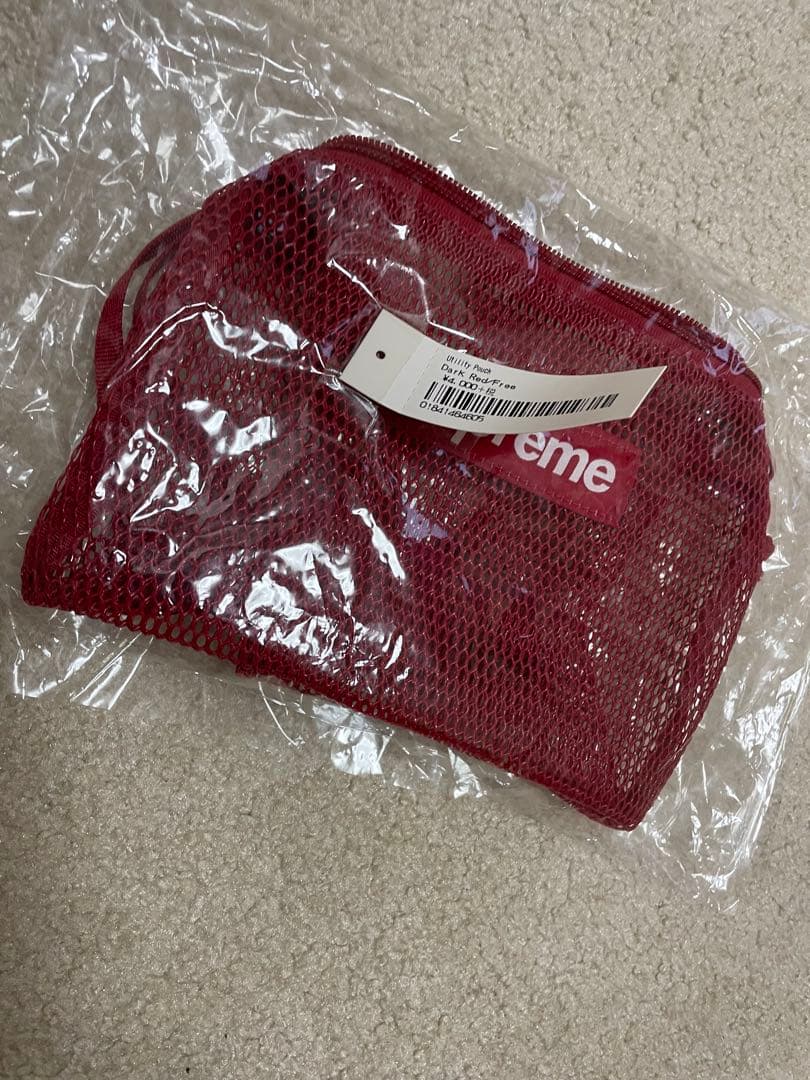supreme utility pouch Dark Red 新品　赤　ポーチ