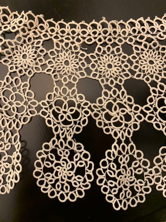 アンティークレースtatting 19世紀フランス製　襟