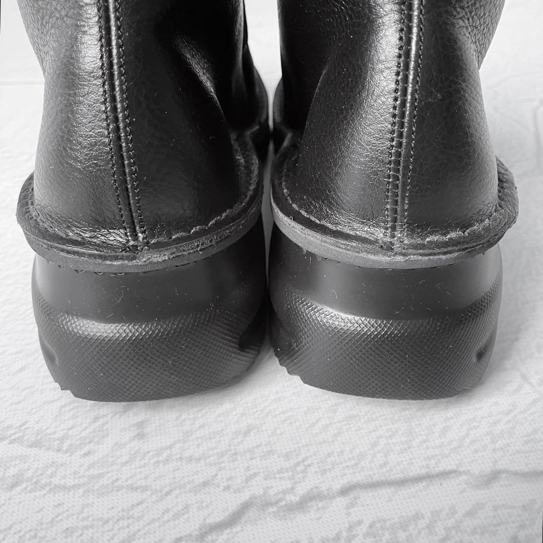 ✨新品✨ＪＳハートレーベル 本革 サイドジップ コンフォートブーツ 幅広 日本製