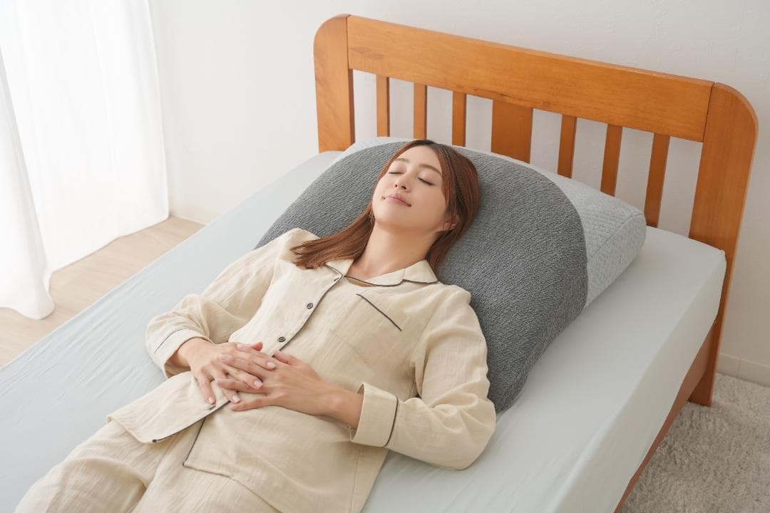 超熟プレミアム深層呼吸まくら　グレーの枕 快適な睡眠