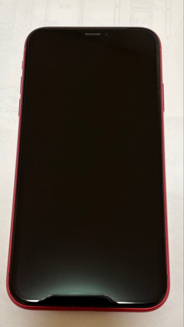 iPhoneXR本体 128GB RED バッテリー最大容量81% キャリアau