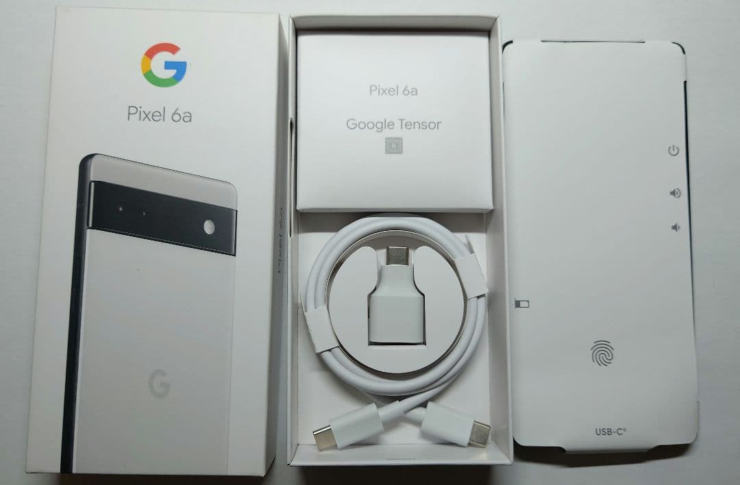 Google Pixel6a 128gb ホワイト 本体 箱付き 充電器