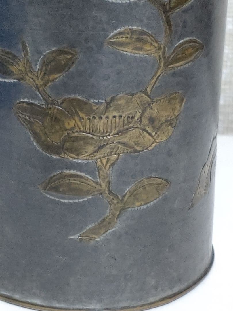 錫　唐物茶入　古錫