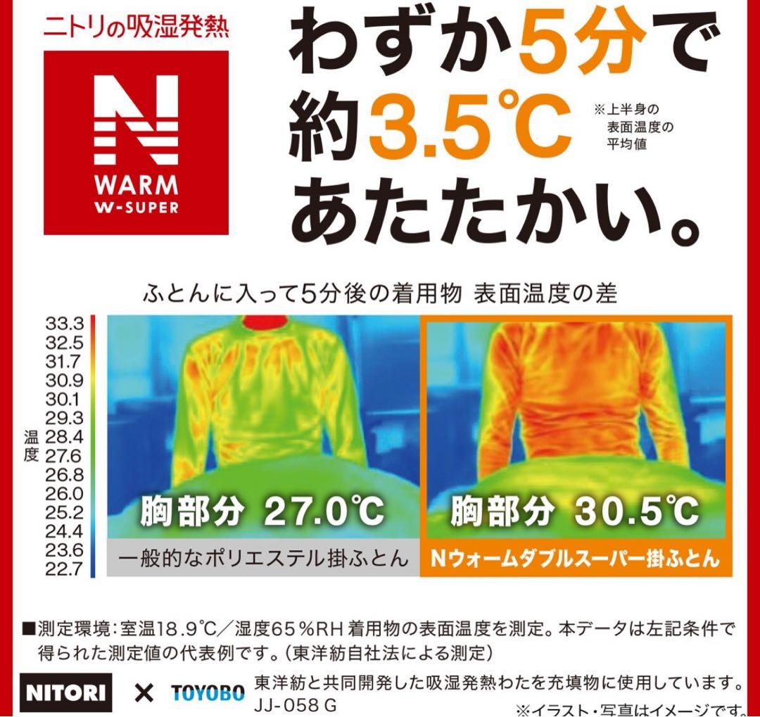 カバーのいらない両面掛ふとん セミダブル　Nウォーム