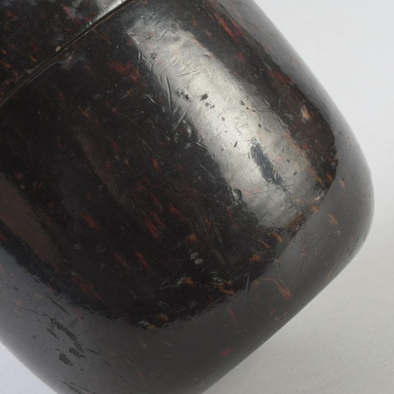 茶道具　時代根來　棗　時代箱　V　9898