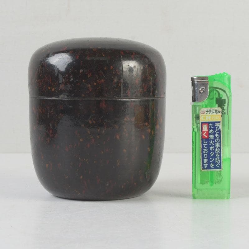 茶道具　時代根來　棗　時代箱　V　9898