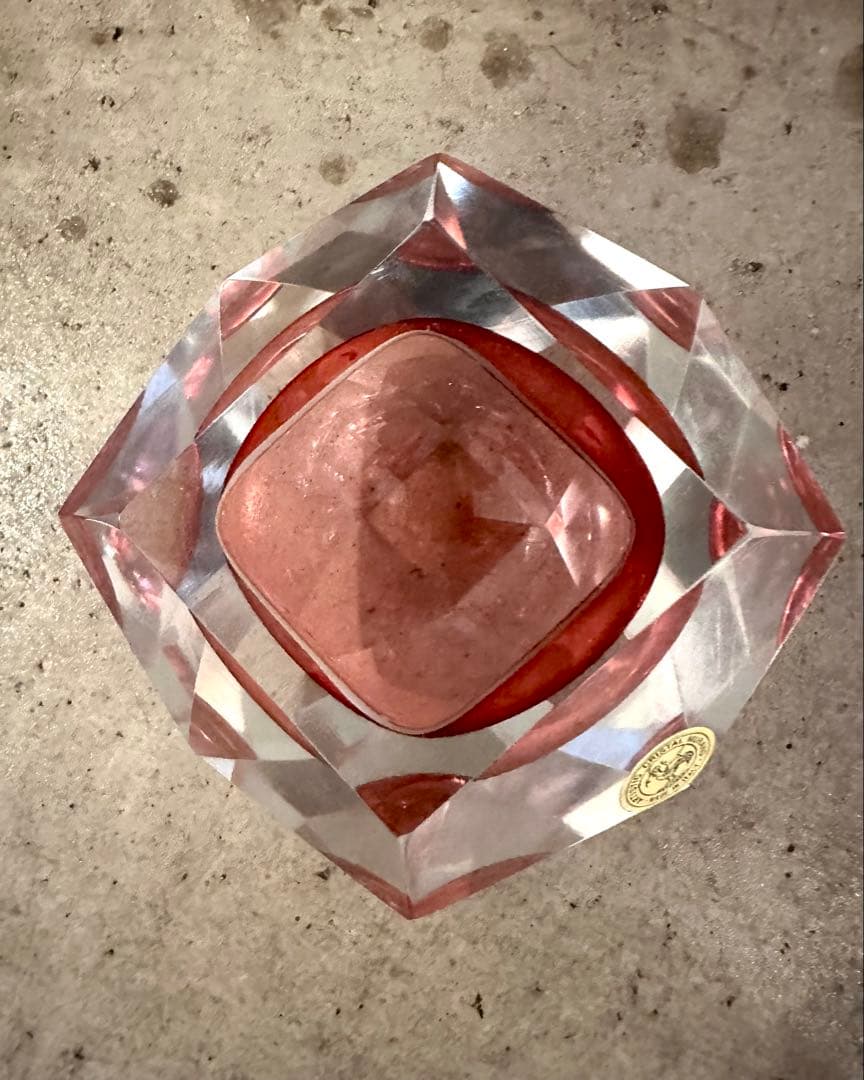 イタリア製　ムラーノガラス灰皿