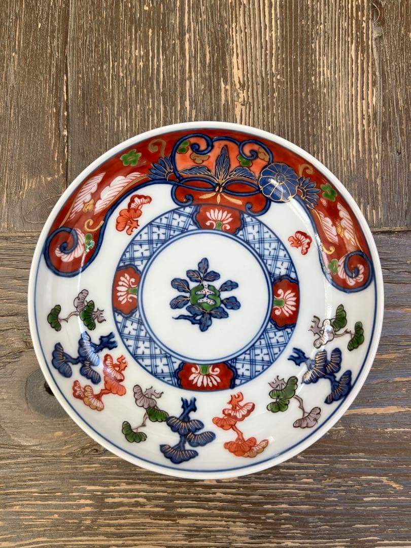 【源右衛門】古伊万里の伝統　日本銘窯　源右衛門作　古伊万里松絵　小皿5枚セット