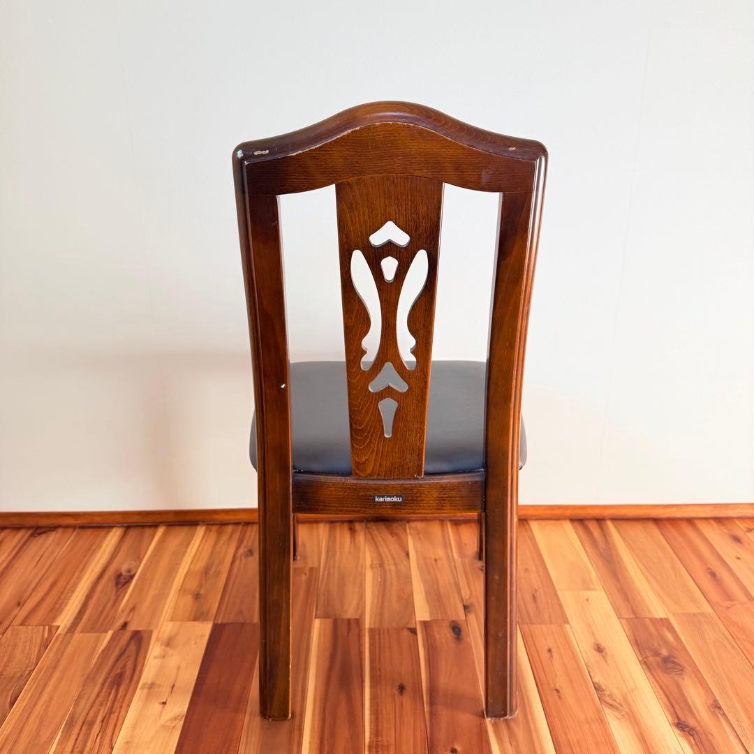 ② カリモク　ダイニングチェア　木製　karimoku 椅子　イス　コロニアル