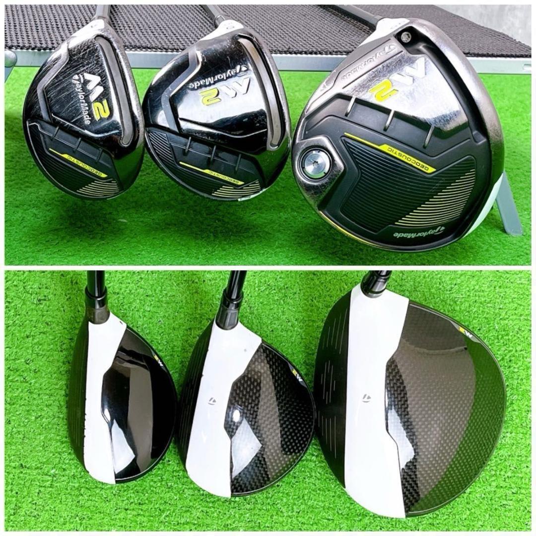 貴重レフティ メンズ テーラーメイド M2 ゴルフクラブセット 左打ち11本