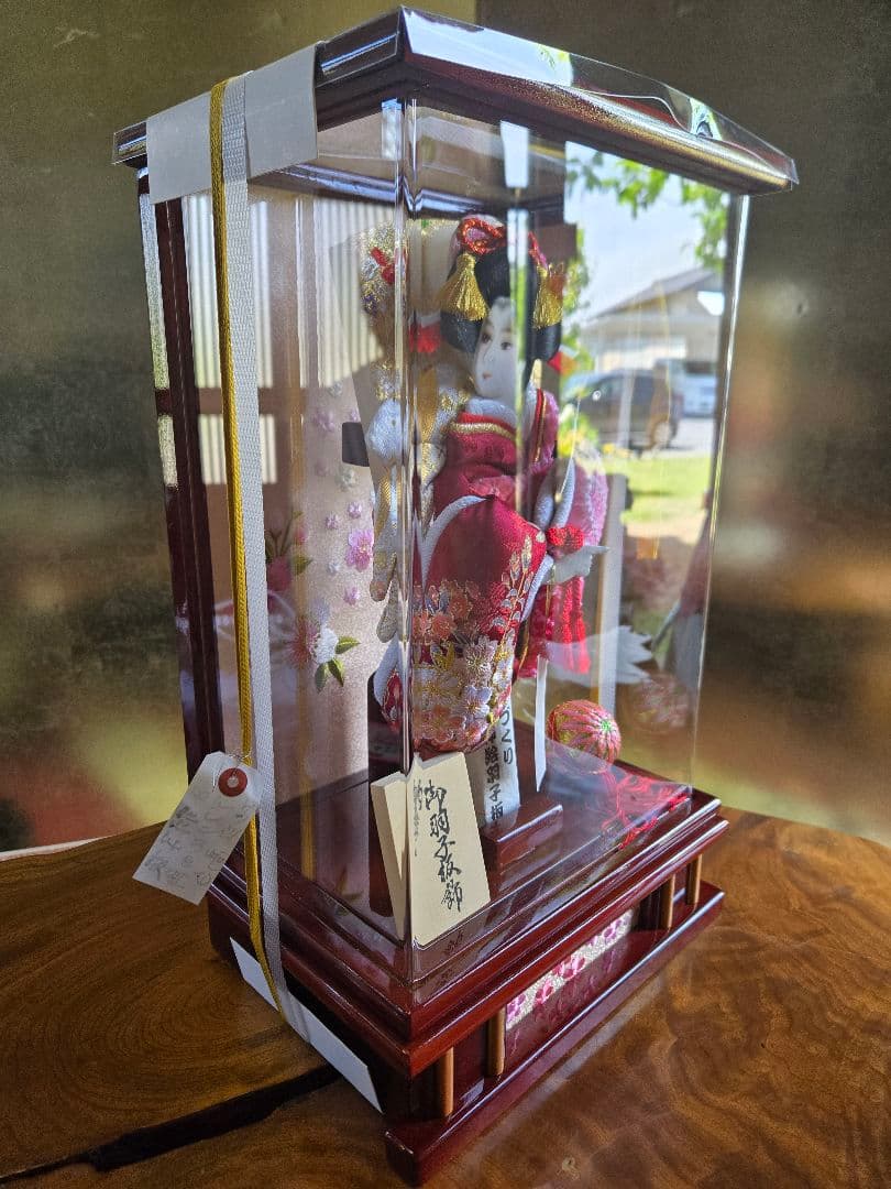 【展示品限り】正月飾り　羽子板　ケース飾り　※閉店セール　H18