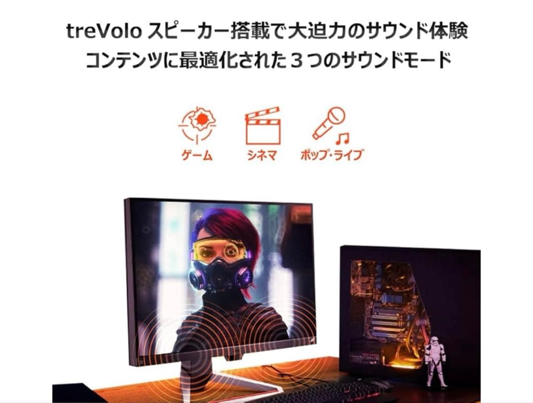 BenQモニター　電源コード　HDMI2本付き