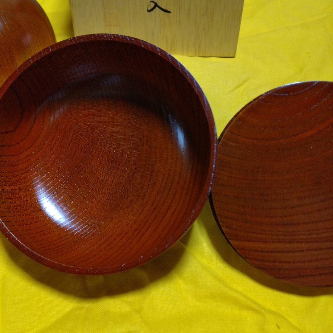 浅田孝夫作　欅　茶筒　木箱入り